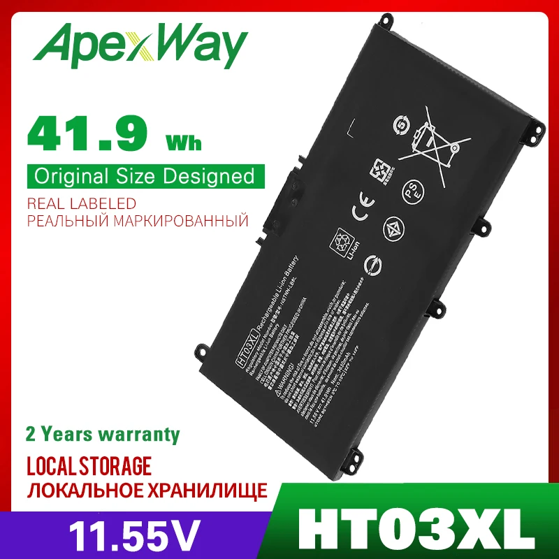 Apexway 41.9 Wh HT03XL HT03 Akumulatoru HP Pavilion 14-CE, 14-KF 14-CK 14 CM 14-DG 14-DF 15-CS 15-DA HSTNN-DB8R
