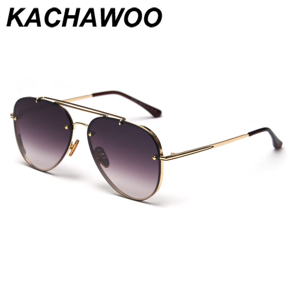 Kachawoo retro saulesbrilles vīriešu modes saules brillēm, metāla augstas kvalitātes vadītāja flat top vīriešu aksesuāri, karstā pārdošanas piliens kuģis