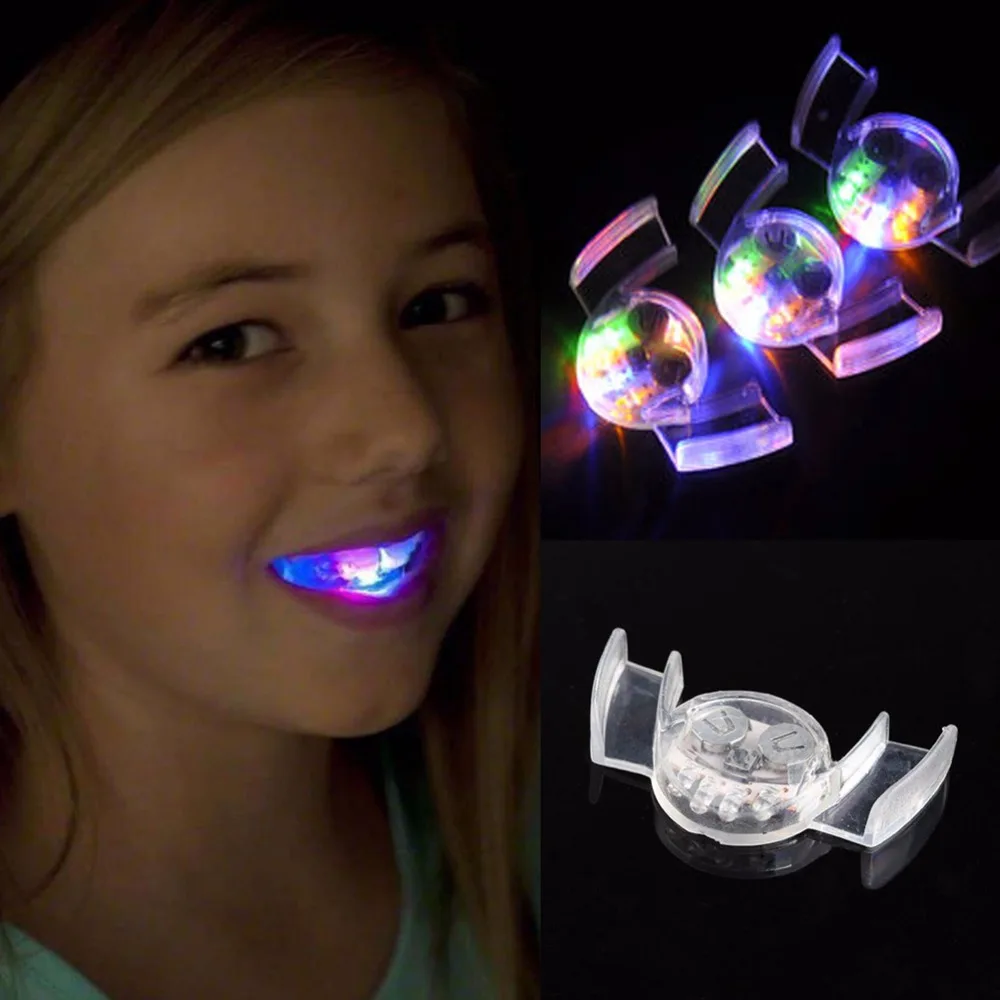 Svelme Zobu Smieklīgi LED Gaismas Bērni, Gaismas Bērniem-up Rotaļlietas, kas Mirgo Flash Lencēm Mutes Aizsargs Gabalu Spīd Grupa Krājumi