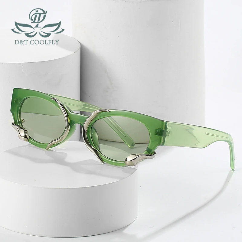 2022 Jaunu Modes Cat Eye Saulesbrilles Sievietēm, Vīriešiem Luksusa Rāmis Slīpuma Lēca Zīmola Dizainere Sakausējuma Rotā Slavenā Saules Brilles UV400
