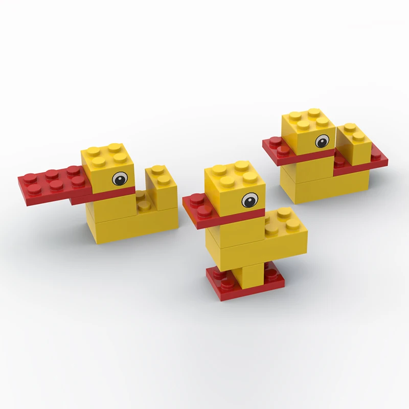 Celtniecības bloki pīļu KM maz dzeltenā pīle animalearly izglītības mājputnu puzzle montāža rotaļlieta bērnu rotaļlietu dāvanu