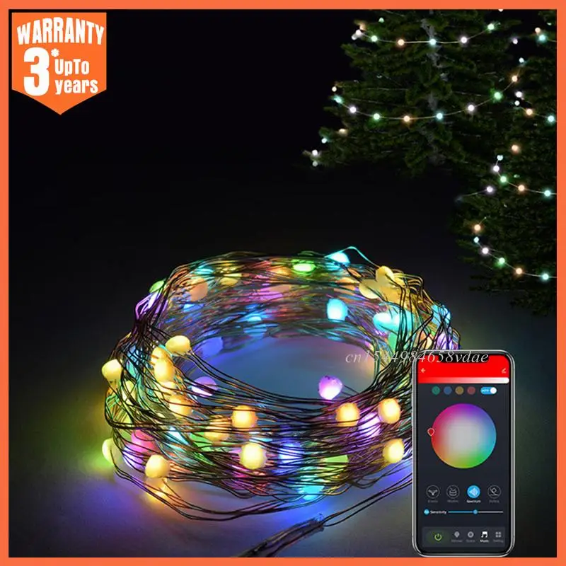 XIAOMI Dreamcolor Pasaku Lampu Vainags,RGB LED Mūzikas Sinhronizācijas WiFi Smart Pasaku Gaismas Stīgu,Mājas Ziemassvētku un jaungada Dekori Apgaismojums