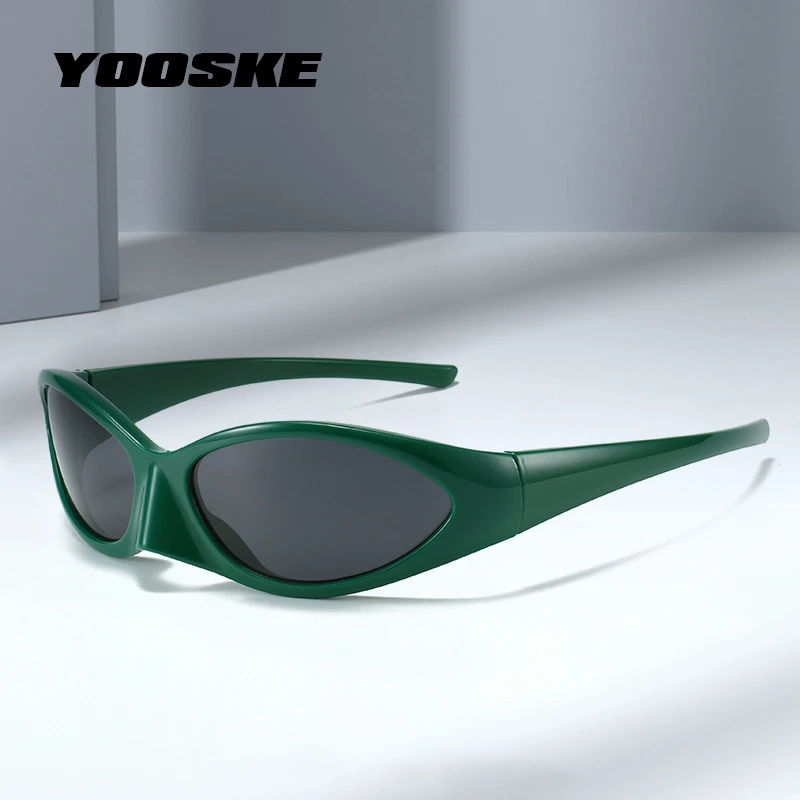 YOOSKE 2022 Steampunk Saulesbrilles Vīriešiem Sporta, Saules Brilles UV400 Aizsargbrilles Toņos Saulesbriļļu Modes Sieviešu Cat Eye Briļļu