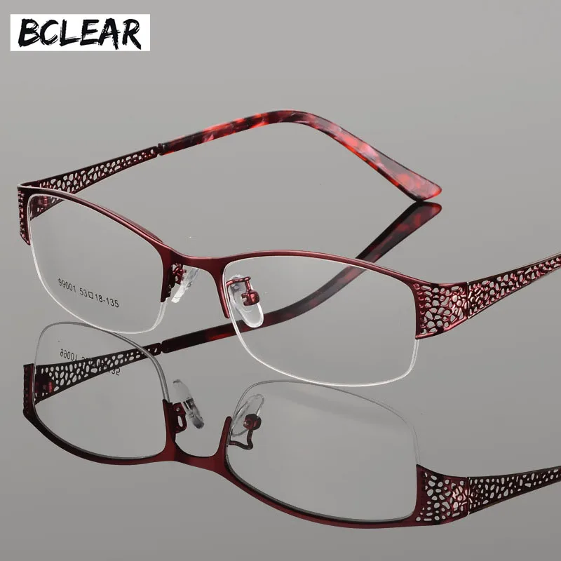 BCLEAR ir 2021. Jaunas Ielidošanas Augstas kvalitātes Metāla Ultra-light Tuvredzība vecuma tālredzība Elegants Optiskie Ietvari Sieviešu, Recepšu Brilles